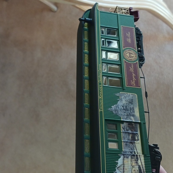 Thomas Kinkade Christmas express Hawthorne village,"bringing home the tree" - Picture 7 of 13